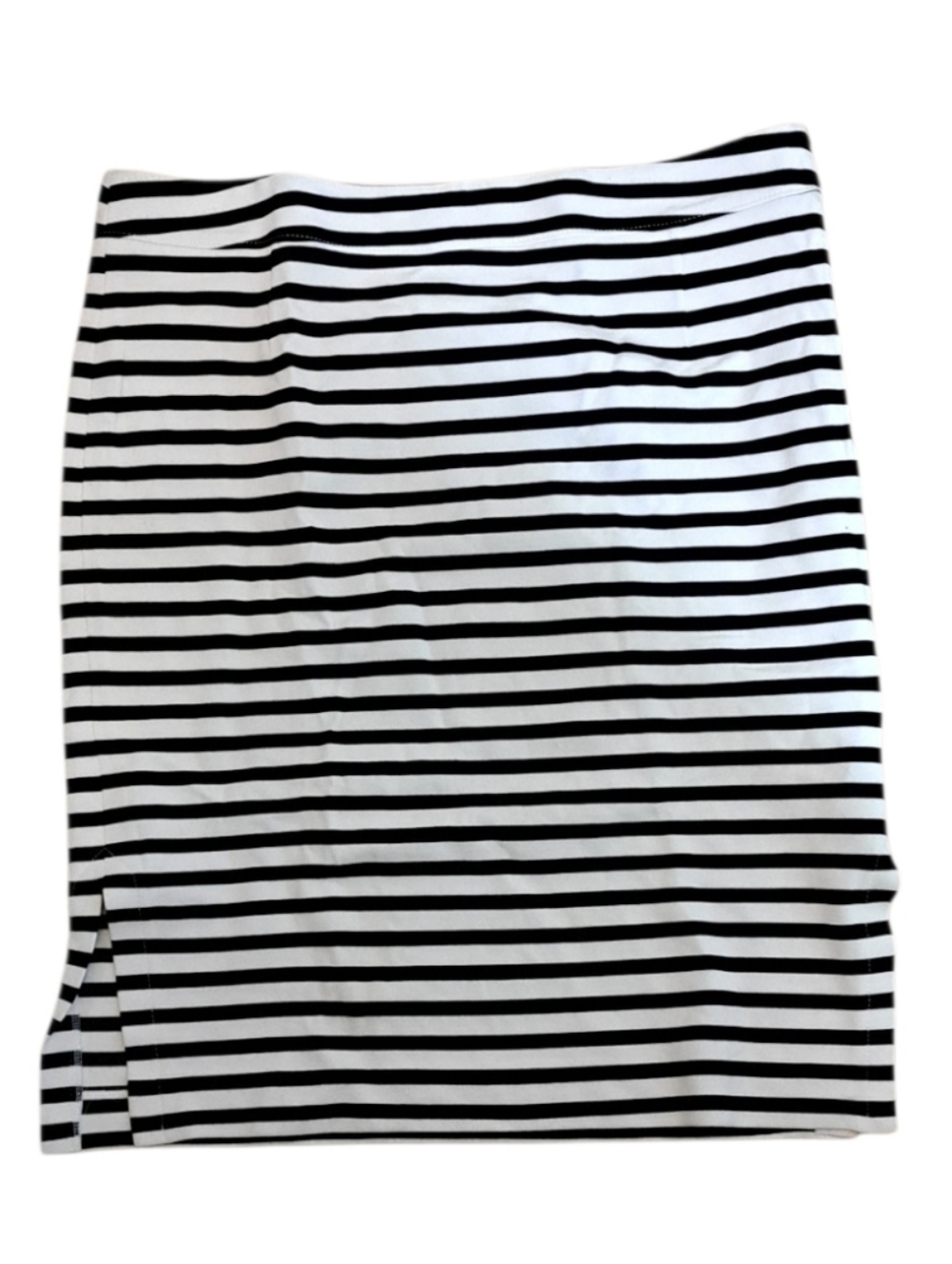 Banana Republic Black and White Striped Pencil Skirt